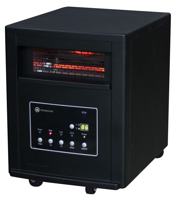 Homegear Compact 1500W Infrared Quartz Heater