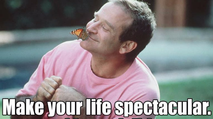 Wise words, indeed! A quote from the movie Jack.