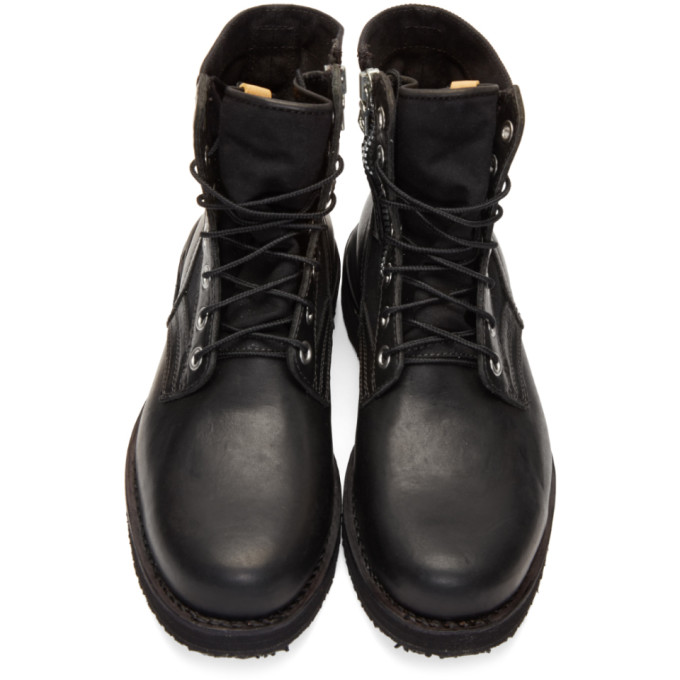 visvim黑色"73 folk系带靴子