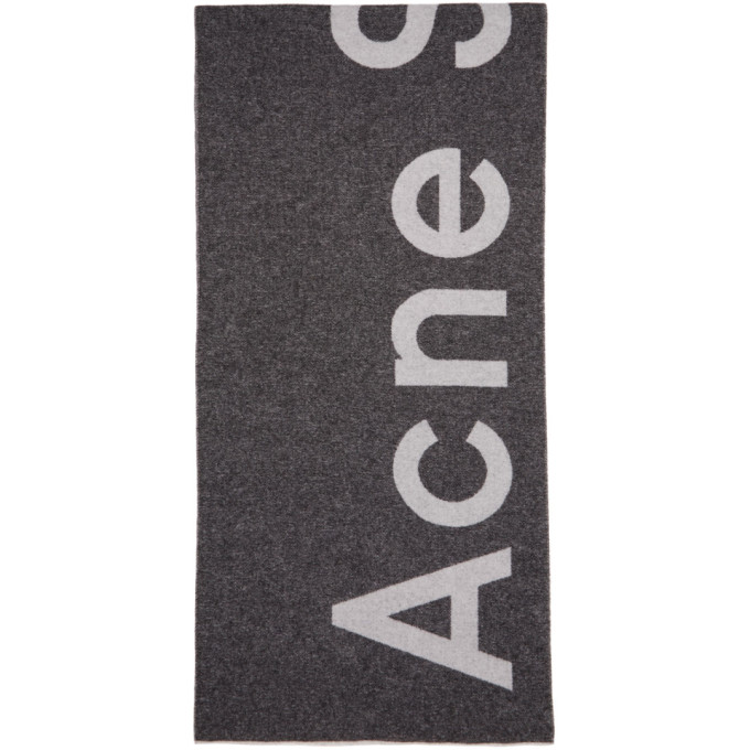 acne studios黑色toronty logo围巾