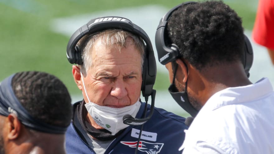 Patriots Coach Bill Belichick Wears Two Masks For Game Vs Chiefs Yardbarker