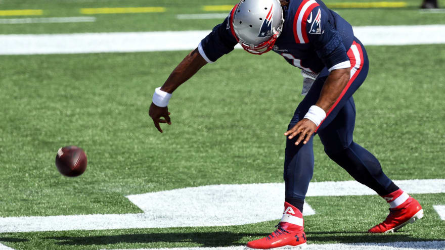 Watch Cam Newton Scores First Td As Member Of Patriots Yardbarker