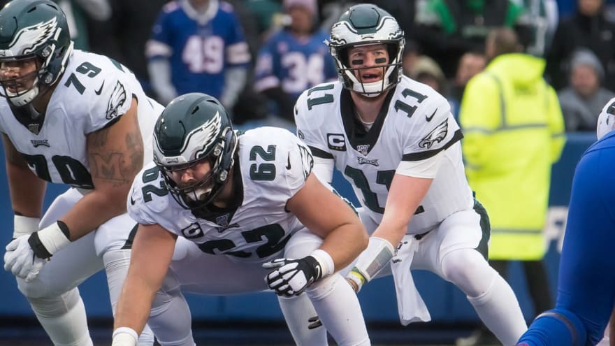 Jason Kelce Jokes That Carson Wentz Put On Dad Weight Over Offseason Yardbarker