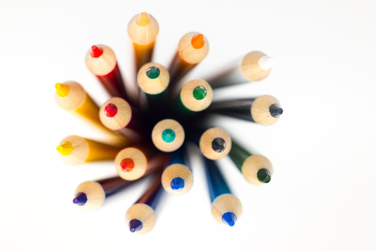 shallow-focus-photography-of-color-pencil-lot