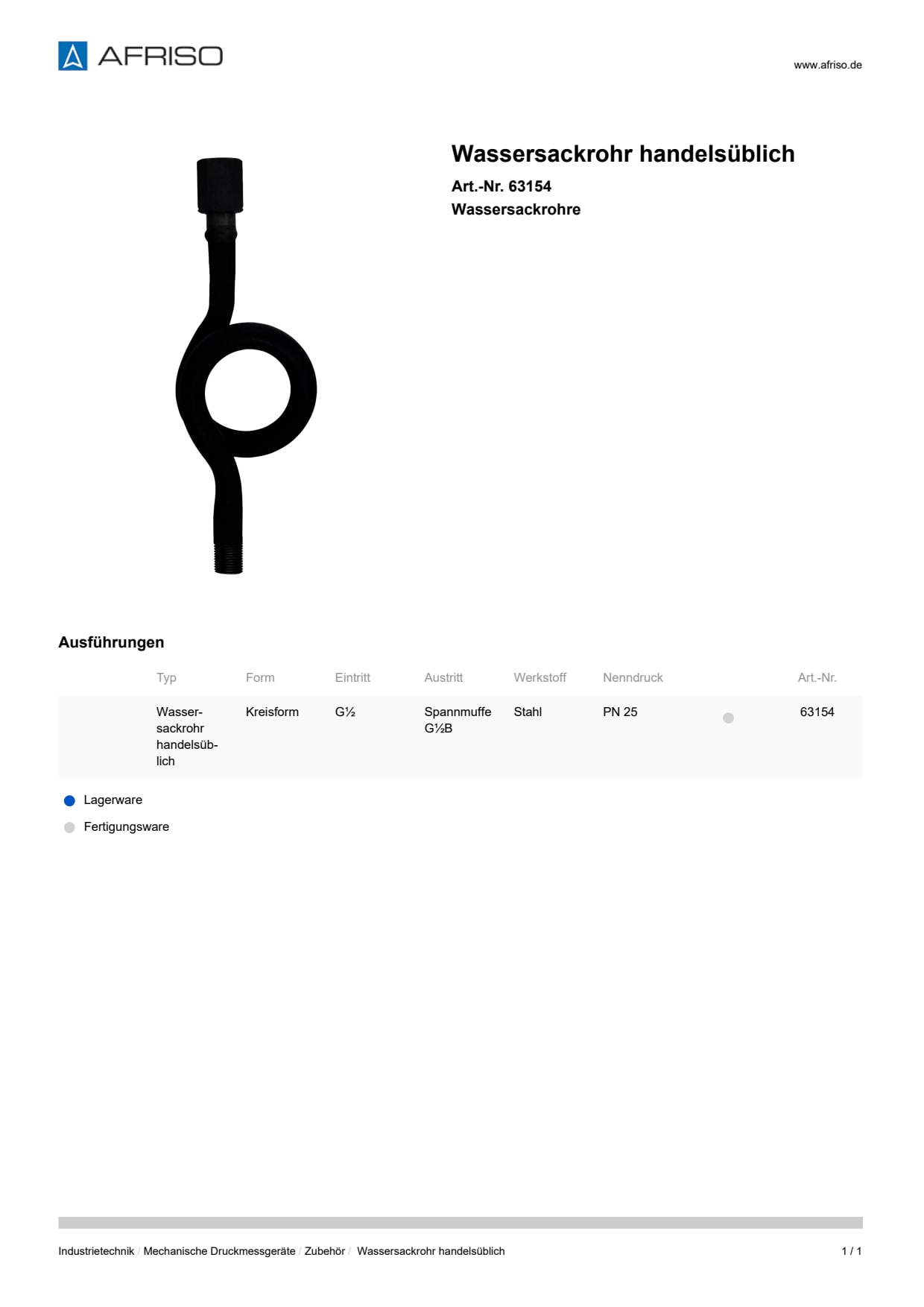 AFRISO_WASSERSACKROHR-HANDELSUEBLICH-WASSERSACKROHRE_63154_DEU_CHE.PDF
