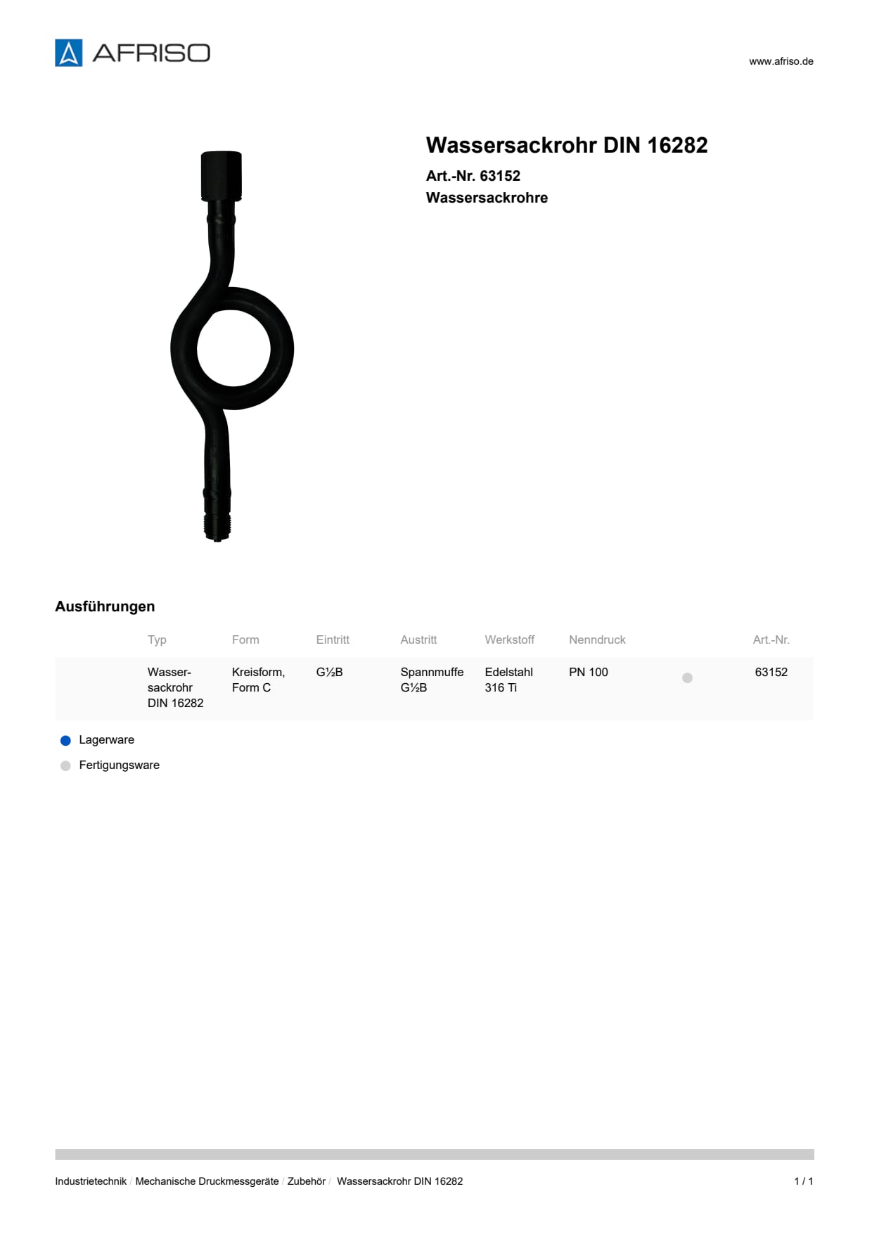 AFRISO_WASSERSACKROHR-DIN-16282-WASSERSACKROHRE_63152_DEU_CHE.PDF