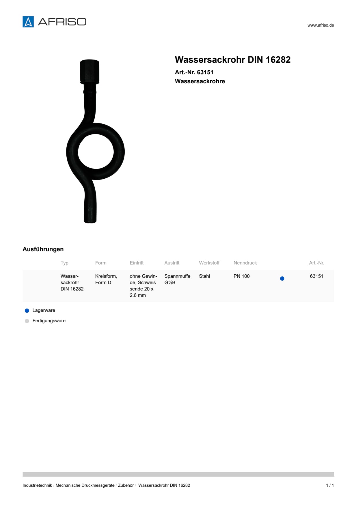 AFRISO_WASSERSACKROHR-DIN-16282-WASSERSACKROHRE_63151_DEU_CHE.PDF
