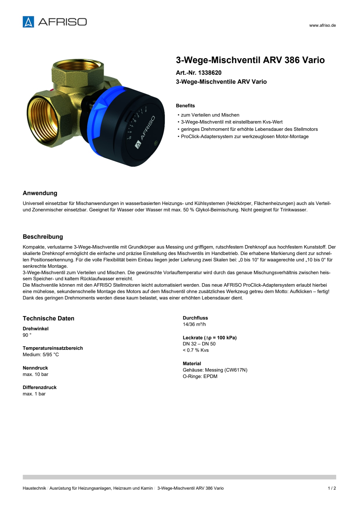 AFRISO_3-WEGE-MISCHVENTIL-ARV-386-VARIO-3-WEGE-MISCHVENTILE-ARV-VARIO_1338620_DEU_CHE.PDF