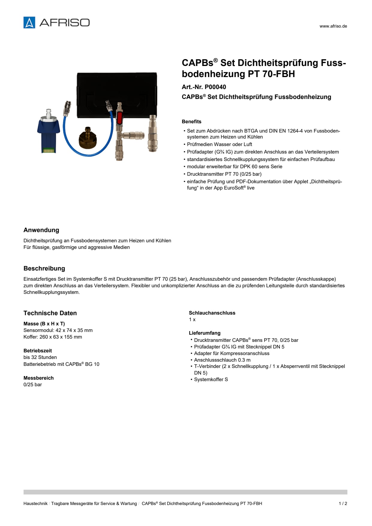 AFRISO_CAPBS--SET-DICHTHEITSPRUEFUNG-FUSSBODENHEIZUNG-PT-70-FBH-CAPBS--SET-DICHTHEITSPR_P00040_DEU_CHE.PDF