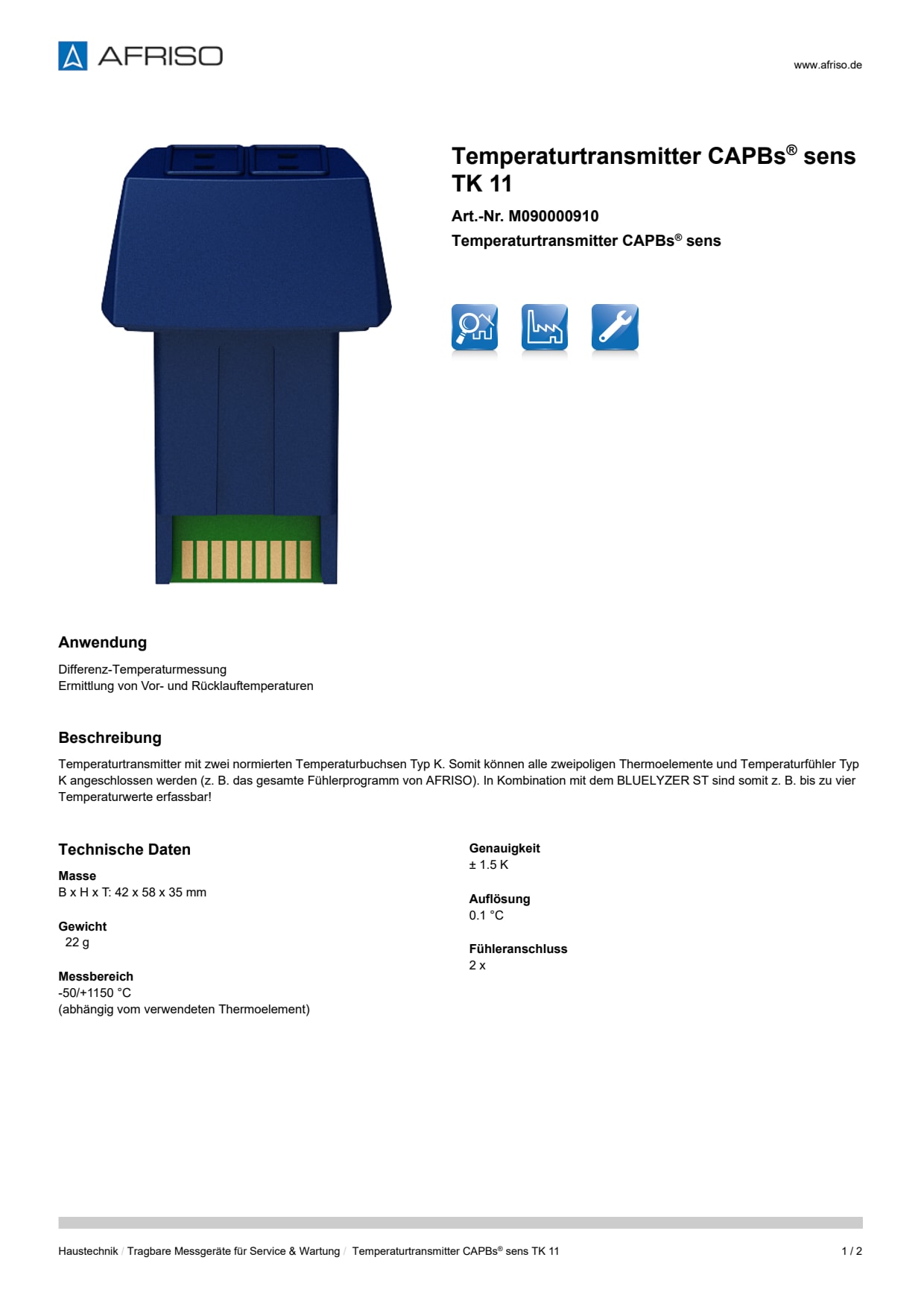 AFRISO_TEMPERATURTRANSMITTER-CAPBS--SENS-TK-11-TEMPERATURTRANSMITTER-CAPBS--SENS_M090000910_DEU_CHE.PDF