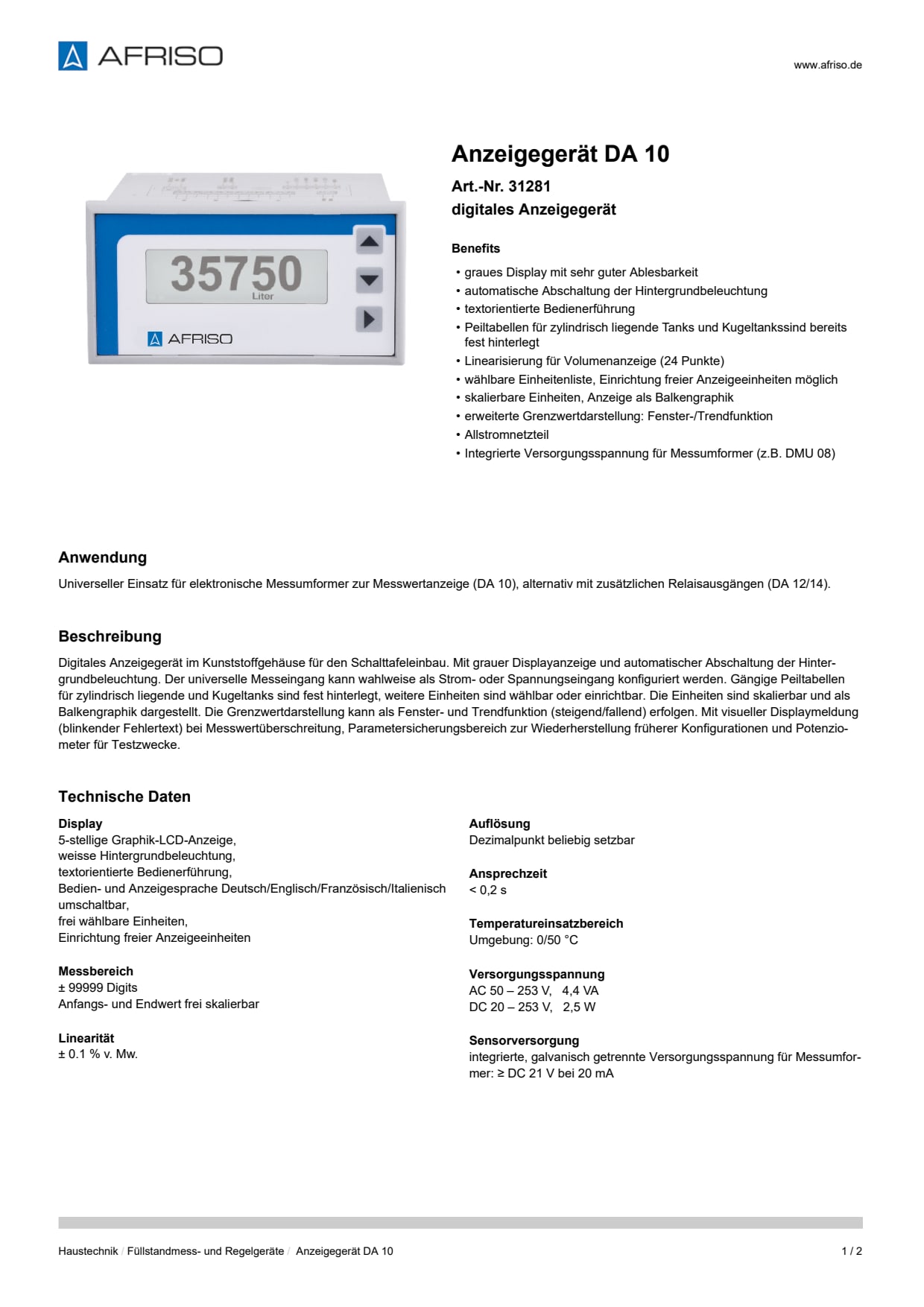 AFRISO_ANZEIGEGERAET-DA-10-DIGITALES-ANZEIGEGERAET_31281_DEU_CHE.PDF
