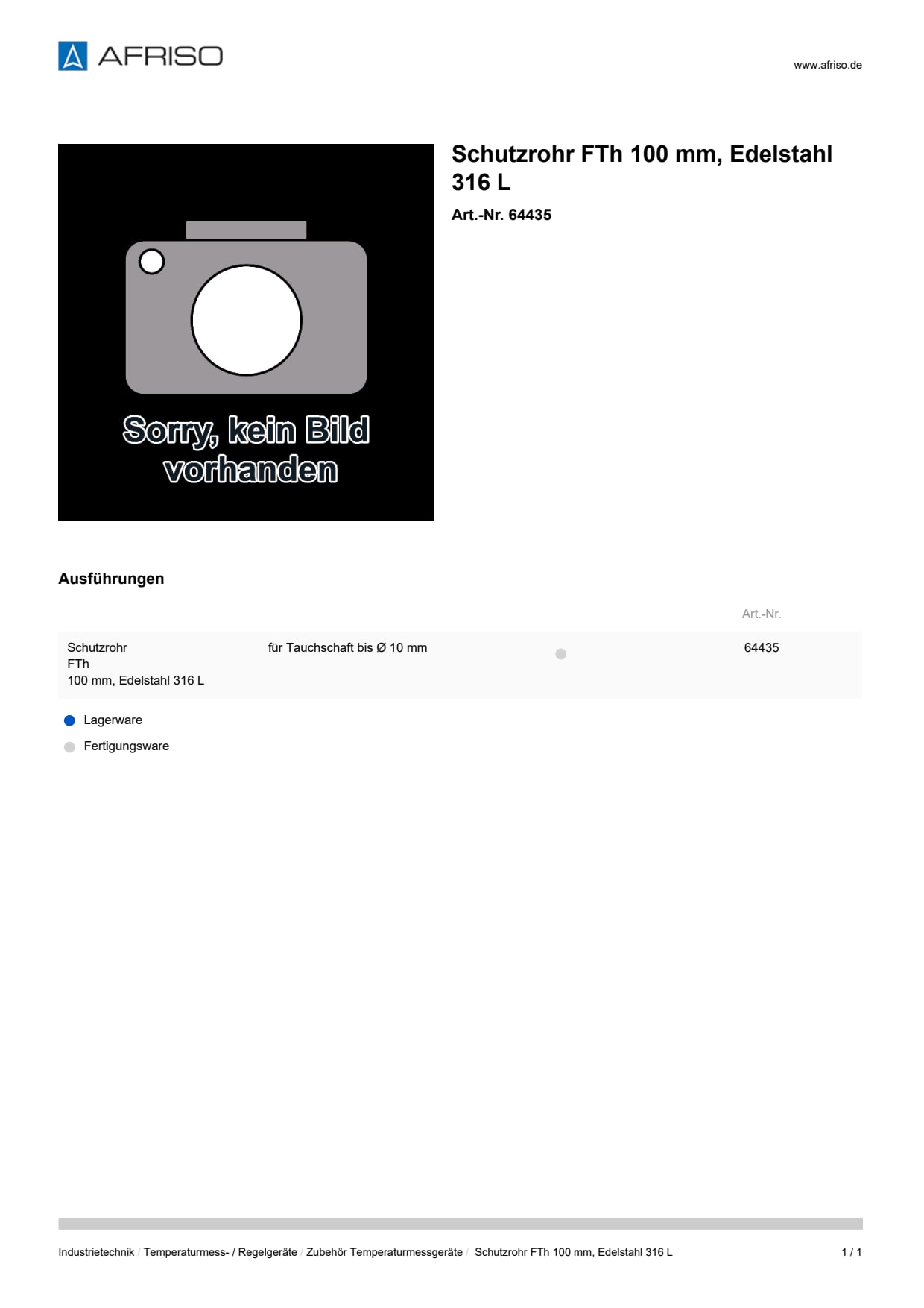 AFRISO_SCHUTZROHR-FTH-100-MM--EDELSTAHL-316-L_64435_DEU_CHE.PDF