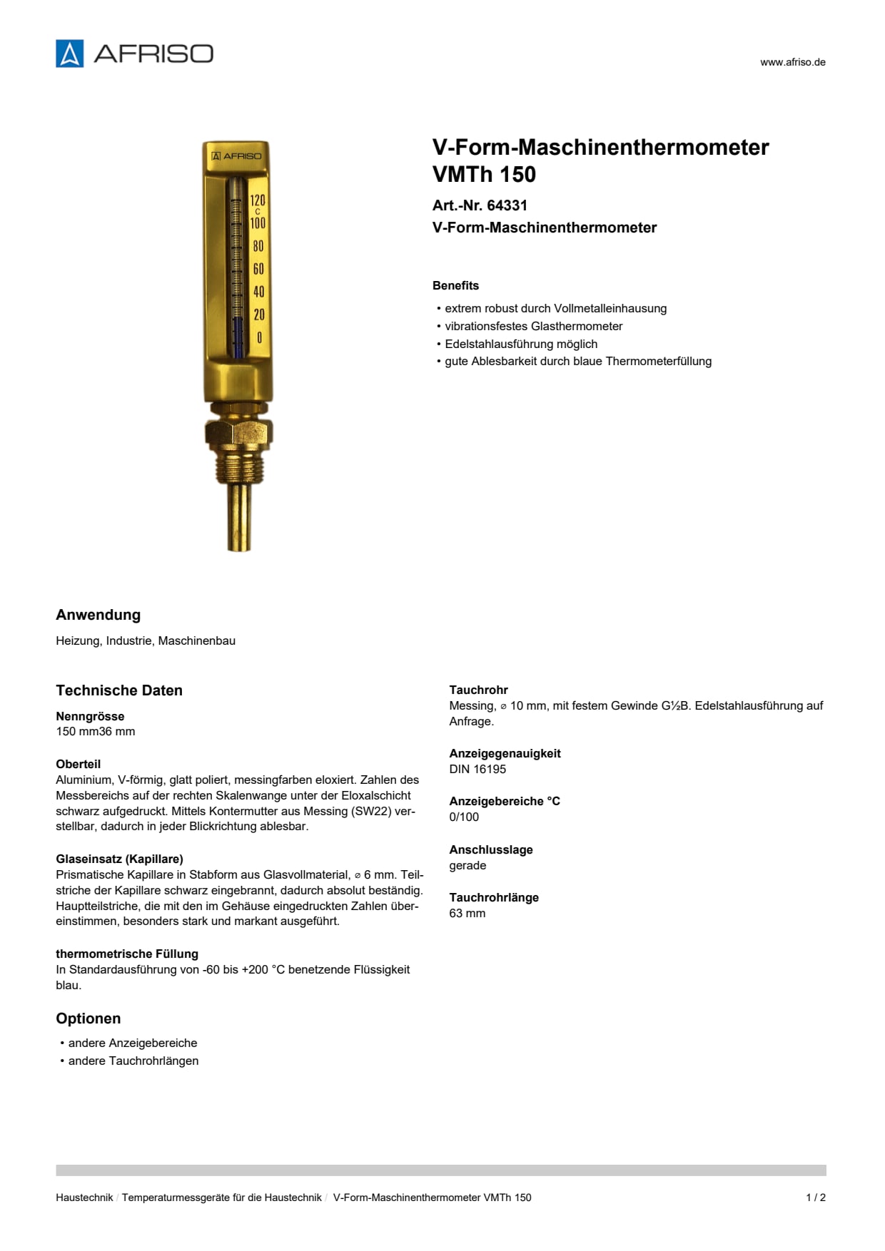 AFRISO_V-FORM-MASCHINENTHERMOMETER-VMTH-150-V-FORM-MASCHINENTHERMOMETER_64331_DEU_CHE.PDF