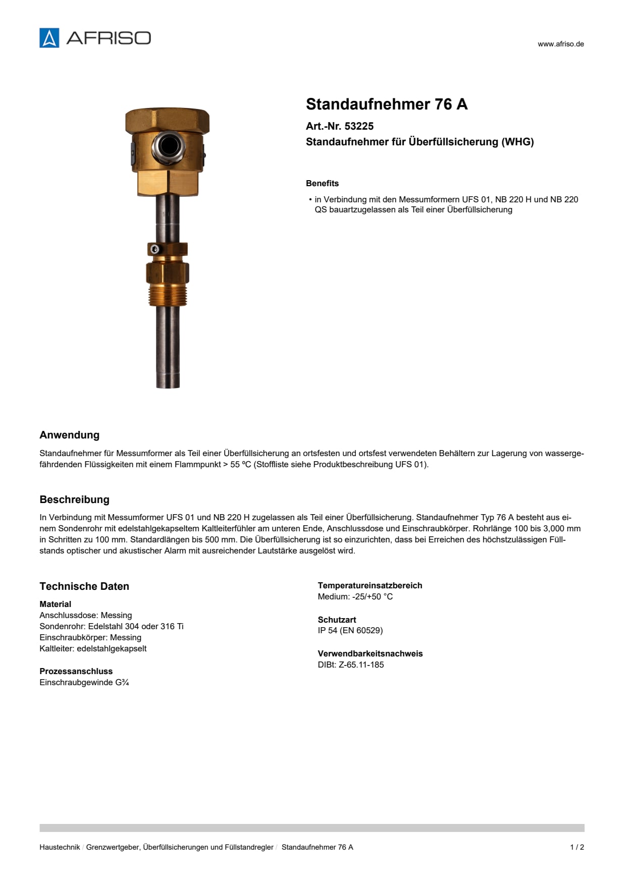 AFRISO_STANDAUFNEHMER-76-A-STANDAUFNEHMER-FUER-UEBERFUELLSICHERUNG--WHG-_53225_DEU_CHE.PDF