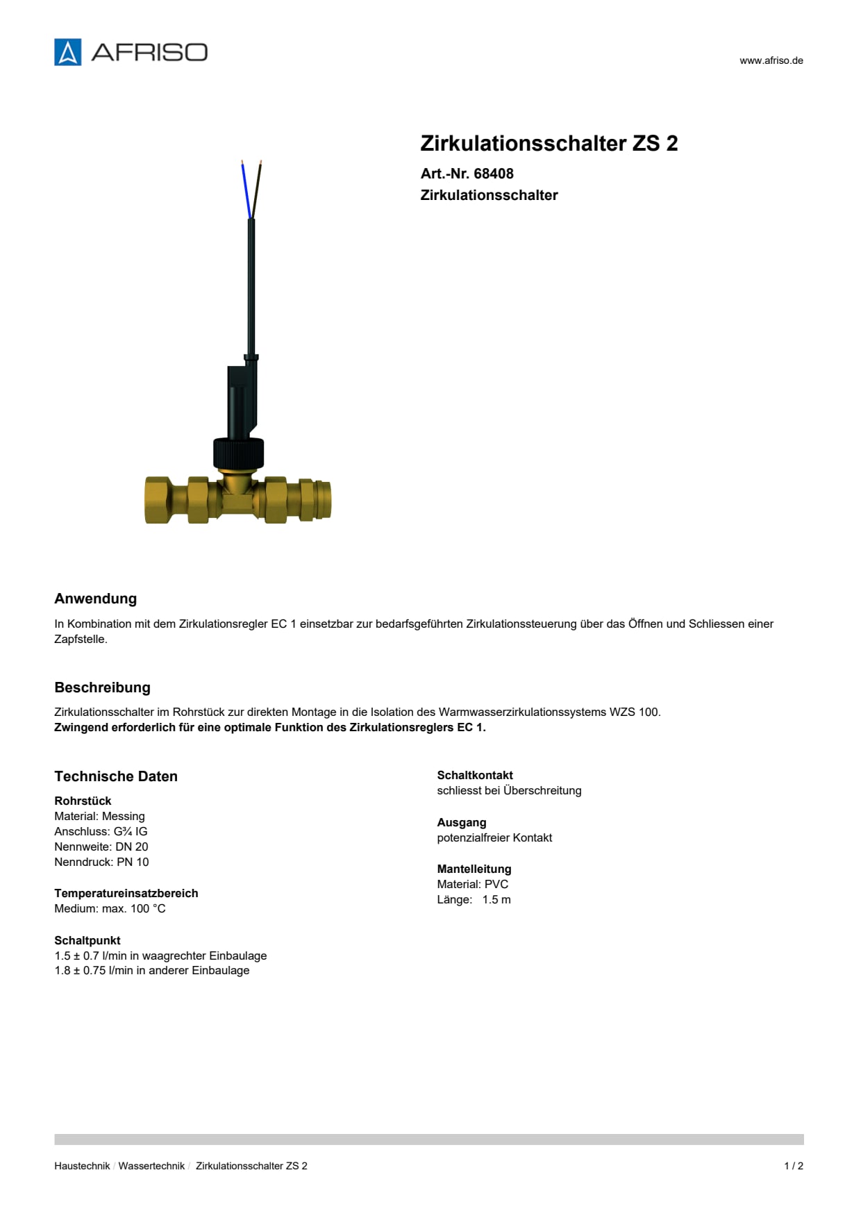 AFRISO_ZIRKULATIONSSCHALTER-ZS-2-ZIRKULATIONSSCHALTER_68408_DEU_CHE.PDF