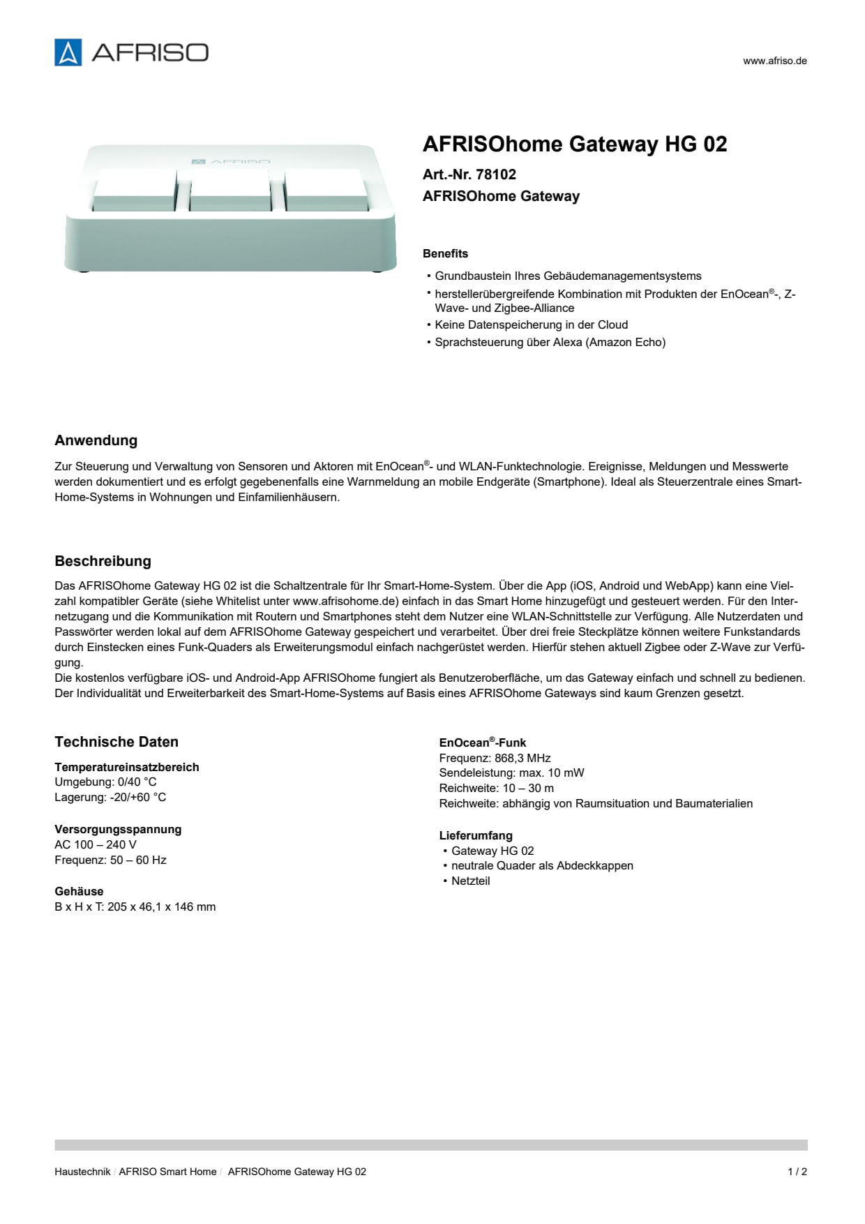 AFRISO_AFRISOHOME-GATEWAY-HG-02-AFRISOHOME-GATEWAY_78102_DEU_CHE.PDF