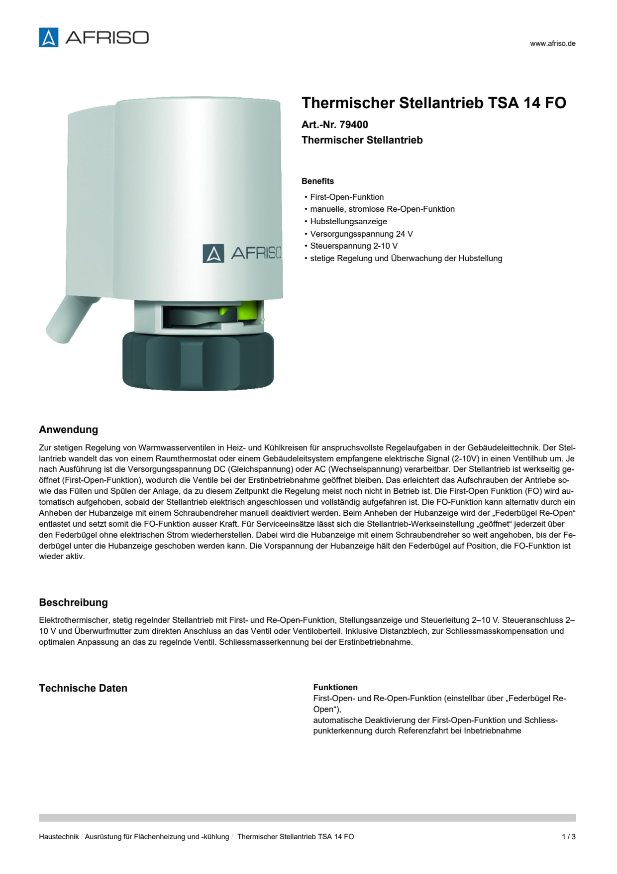 AFRISO_THERMISCHER-STELLANTRIEB-TSA-14-FO-THERMISCHER-STELLANTRIEB_79400_DEU_CHE.PDF