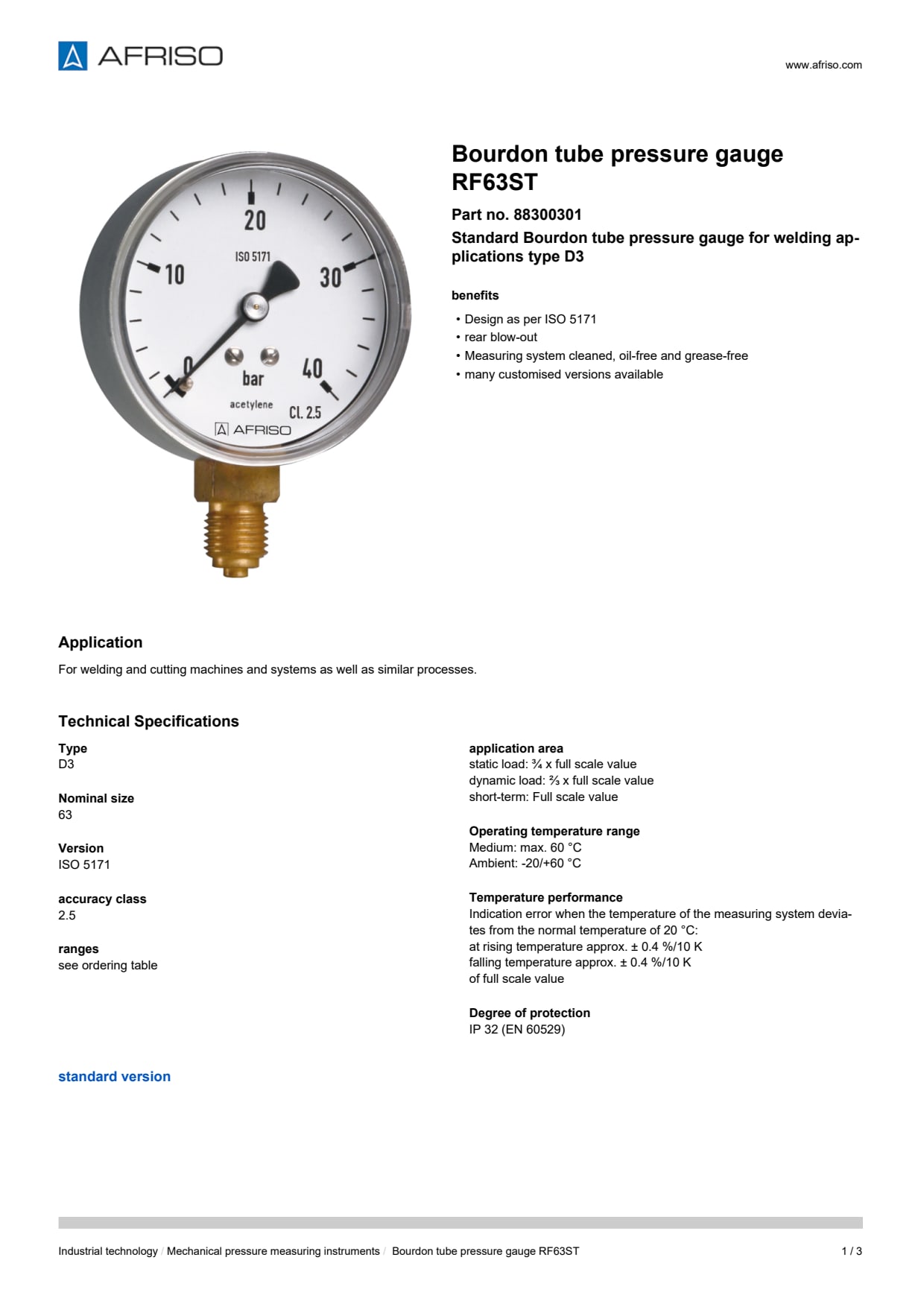 AFRISO_DATA-SHEET_BOURDON-TUBE-PRESSURE-GAUGE_RF63ST_88300301_ENG_GBR.PDF