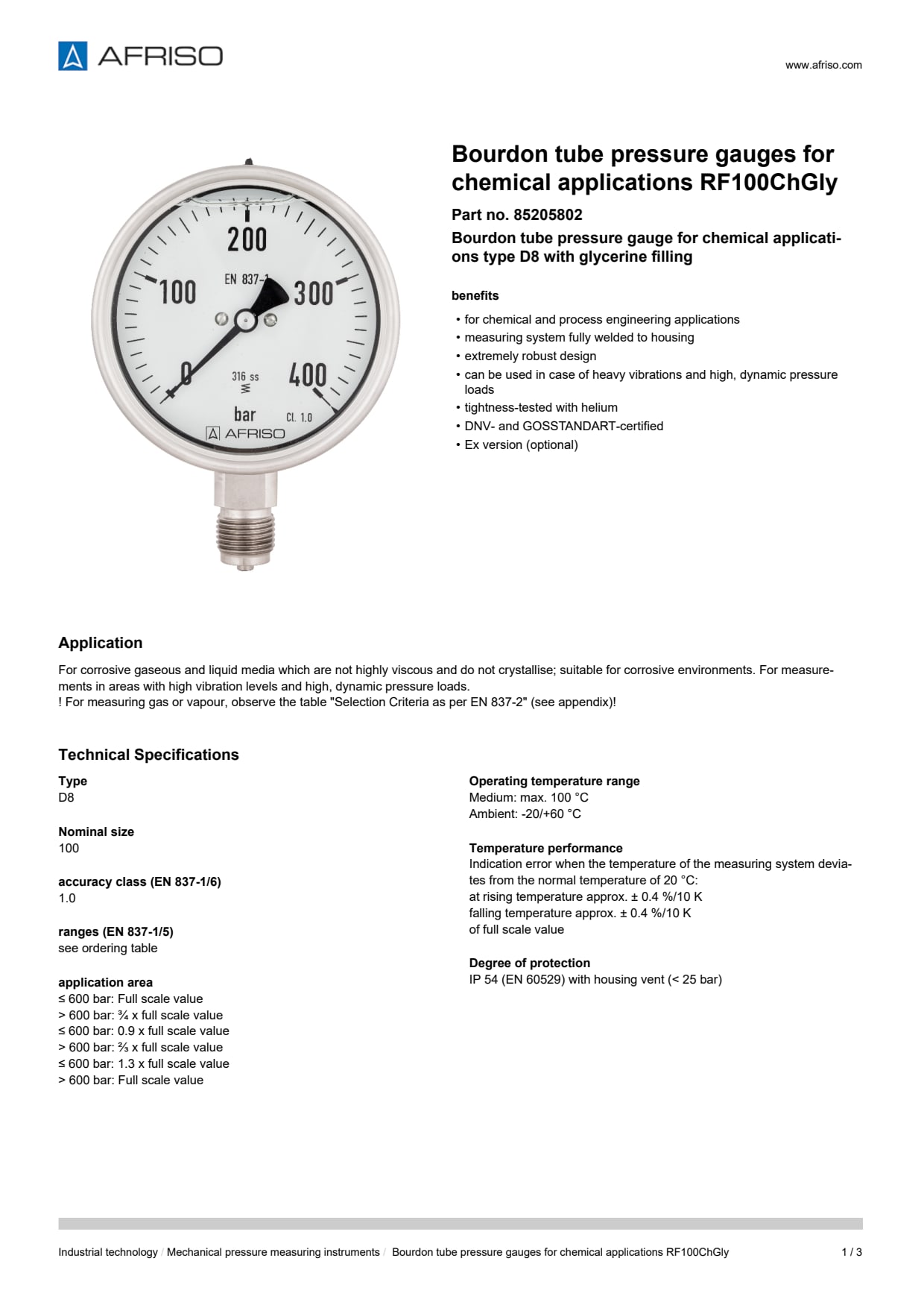 AFRISO_DATA-SHEET_BOURDON-TUBE-PRESSURE-GAUGES-FOR-CHEMICAL-APPLICATIONS_RF100CHGLY_85205802_ENG_GBR.PDF