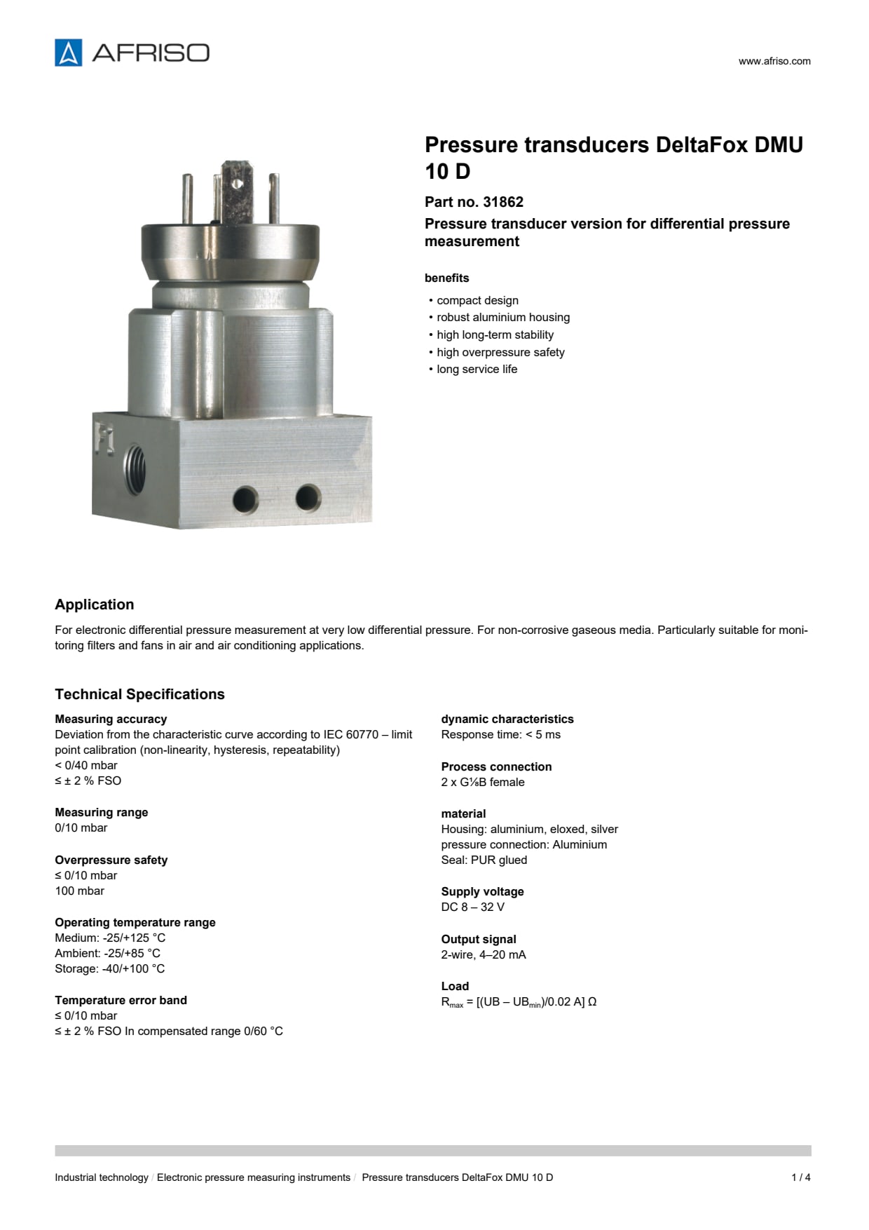 AFRISO_DATA-SHEET_PRESSURE-TRANSDUCERS_DELTAFOX-DMU-10-D_31862_ENG_GBR.PDF