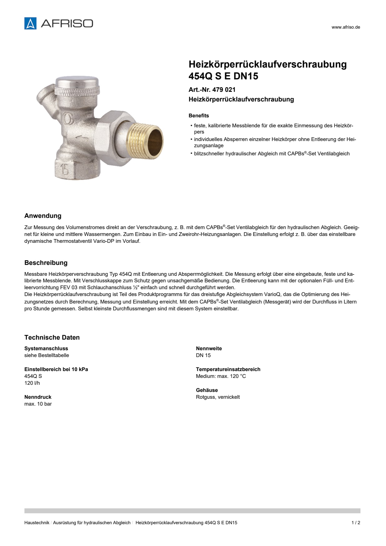 AFRISO_DATENBLATT_HEIZKOERPERRUECKLAUFVERSCHRAUBUNG_454Q-S_E-DN15_479-021_DEU_DEU.PDF