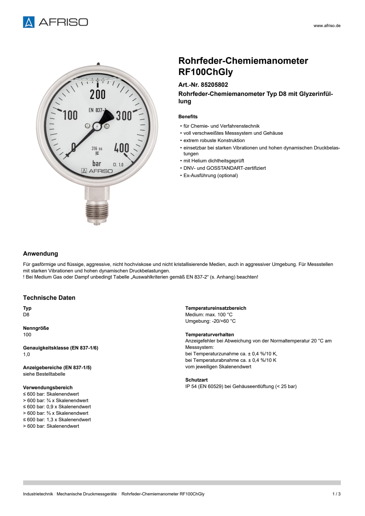 AFRISO_DATENBLATT_ROHRFEDER-CHEMIEMANOMETER_RF100CHGLY_85205802_DEU_DEU.PDF