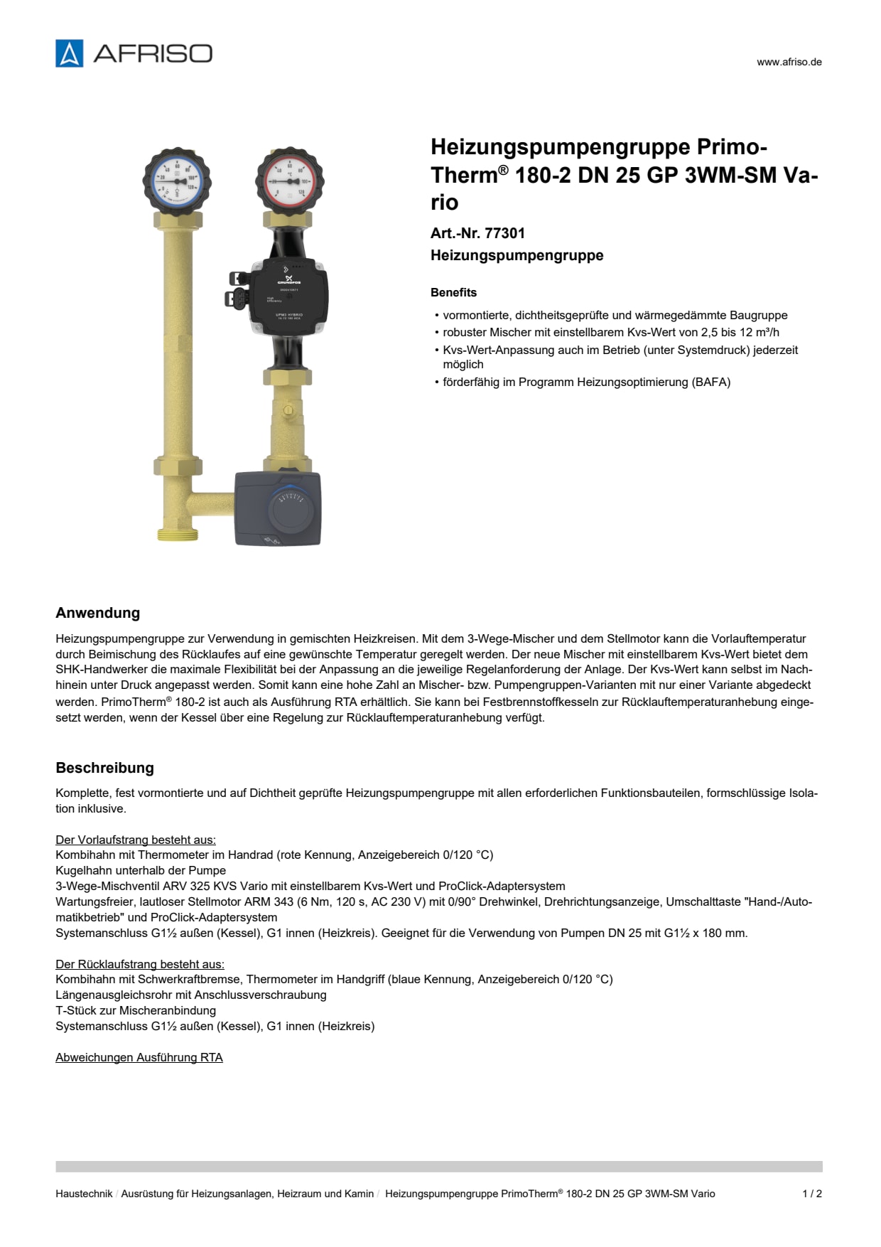 AFRISO_DATENBLATT_HEIZUNGSPUMPENGRUPPE_PRIMOTHERM-180-2-DN-25--GP-3WM-SM-VARIO_77301_DEU_DEU.PDF