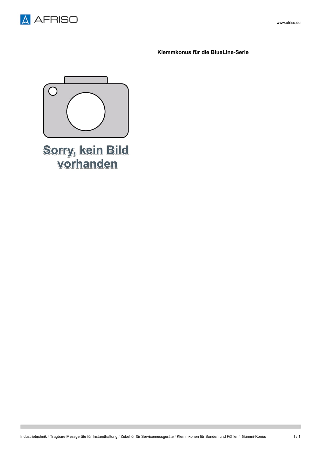 AFRISO_DATENBLATT_KLEMMKONUS-FUER-DIE-BLUELINE-SERIE_GUMMI-KONUS_P1271_DEU_CHE.PDF