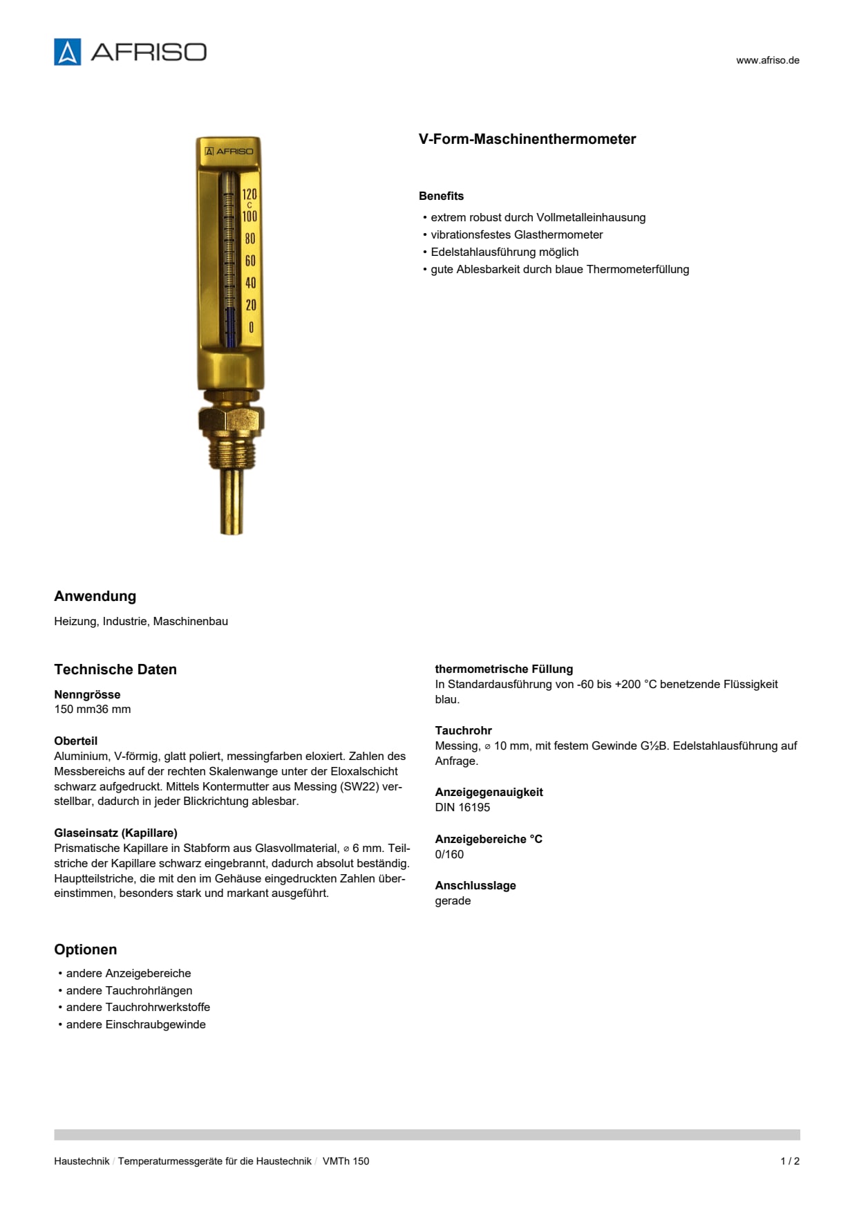 AFRISO_DATENBLATT_V-FORM-MASCHINENTHERMOMETER_VMTH-150_P12442_DEU_CHE.PDF