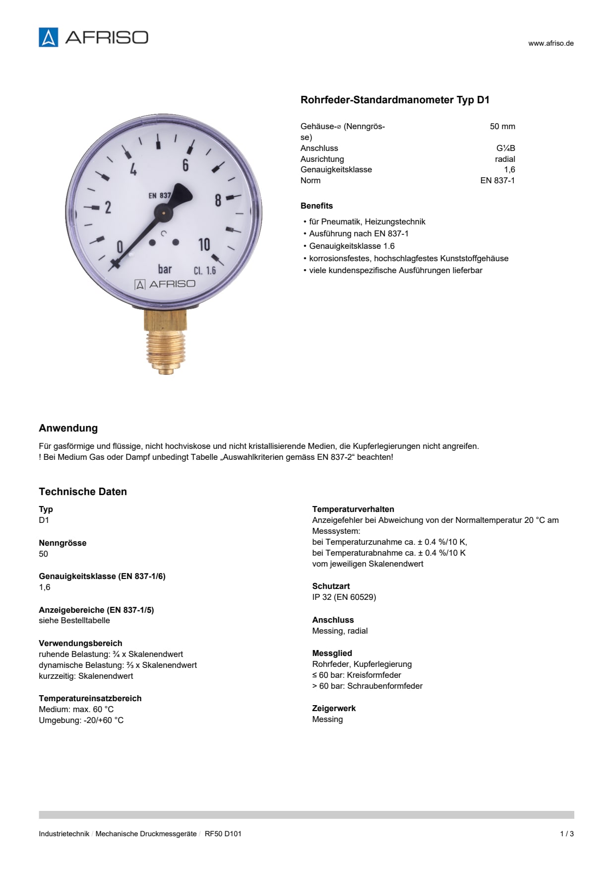 AFRISO_DATENBLATT_ROHRFEDER-STANDARDMANOMETER-TYP-D1_RF50-D101_P20820_DEU_CHE.PDF