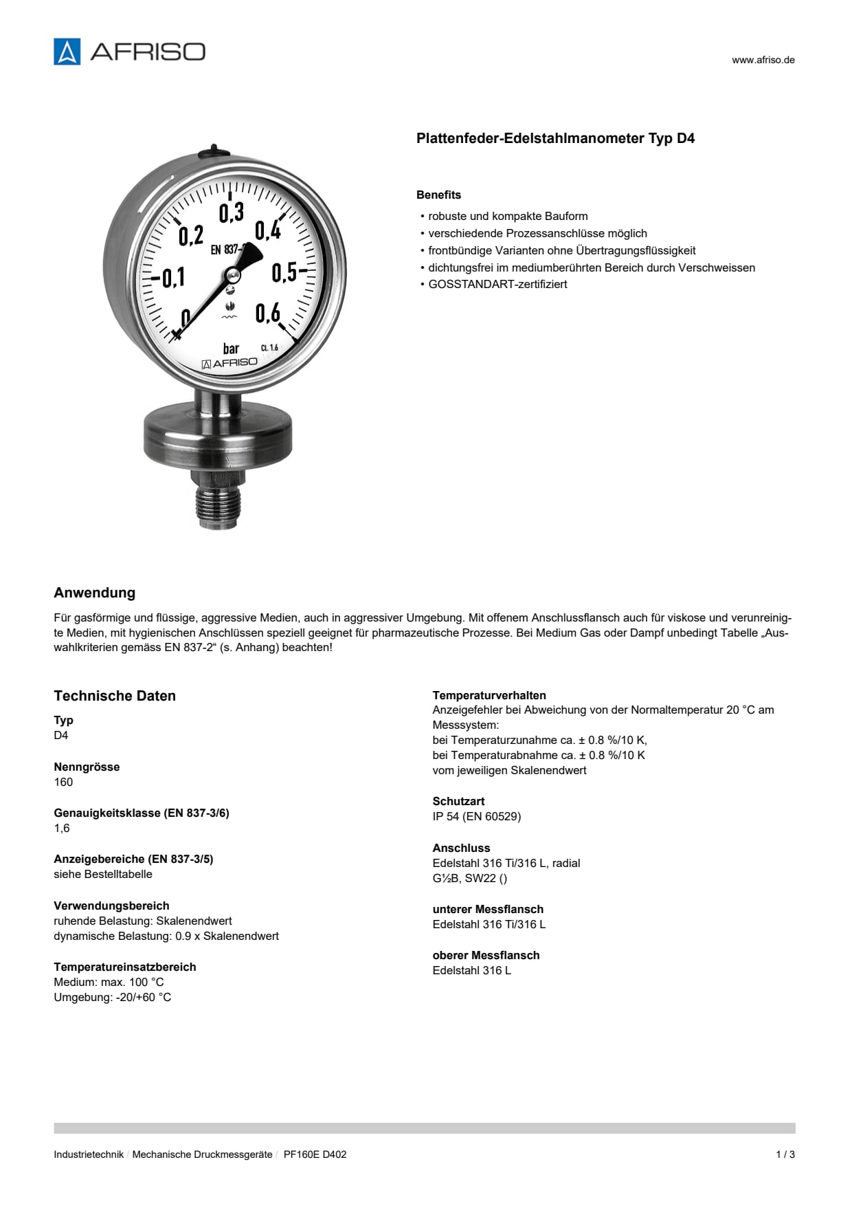 AFRISO_DATENBLATT_PLATTENFEDER-EDELSTAHLMANOMETER-TYP-D4_PF160E-D402_P25512_DEU_CHE.PDF