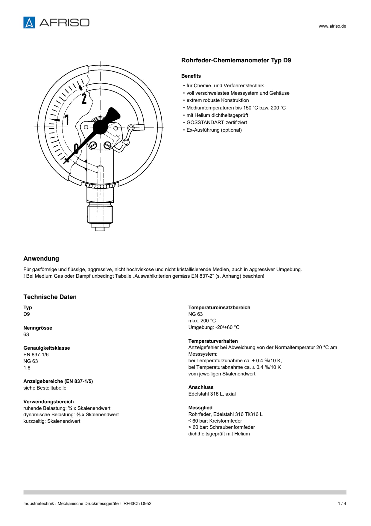 AFRISO_DATENBLATT_ROHRFEDER-CHEMIEMANOMETER-TYP-D9_RF63CH-D952_P25105_DEU_CHE.PDF