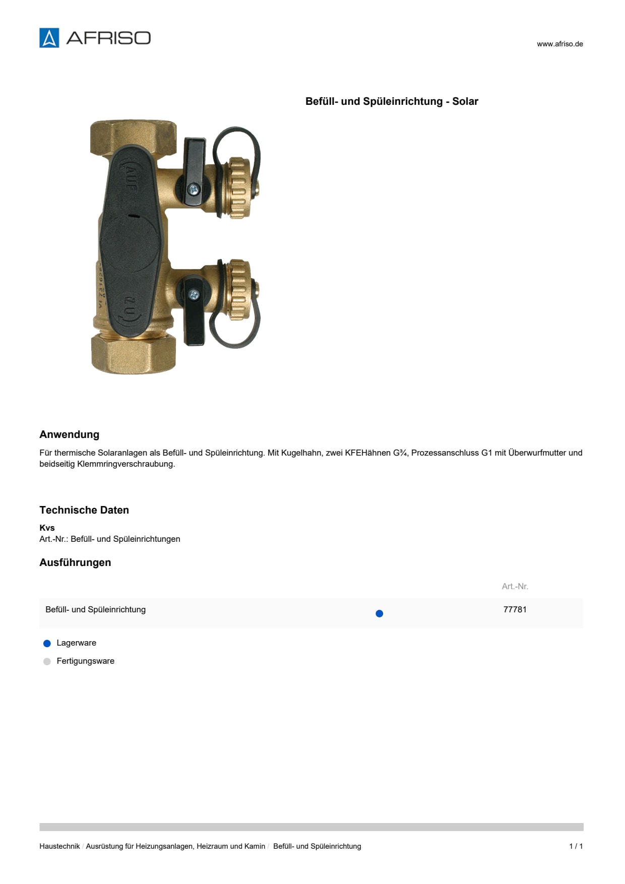 AFRISO_DATENBLATT_BEFUELL--UND-SPUELEINRICHTUNG--SOLAR_BEFUELL--UND-SPUELEINRICHTUNG_P30996_DEU_CHE.PDF