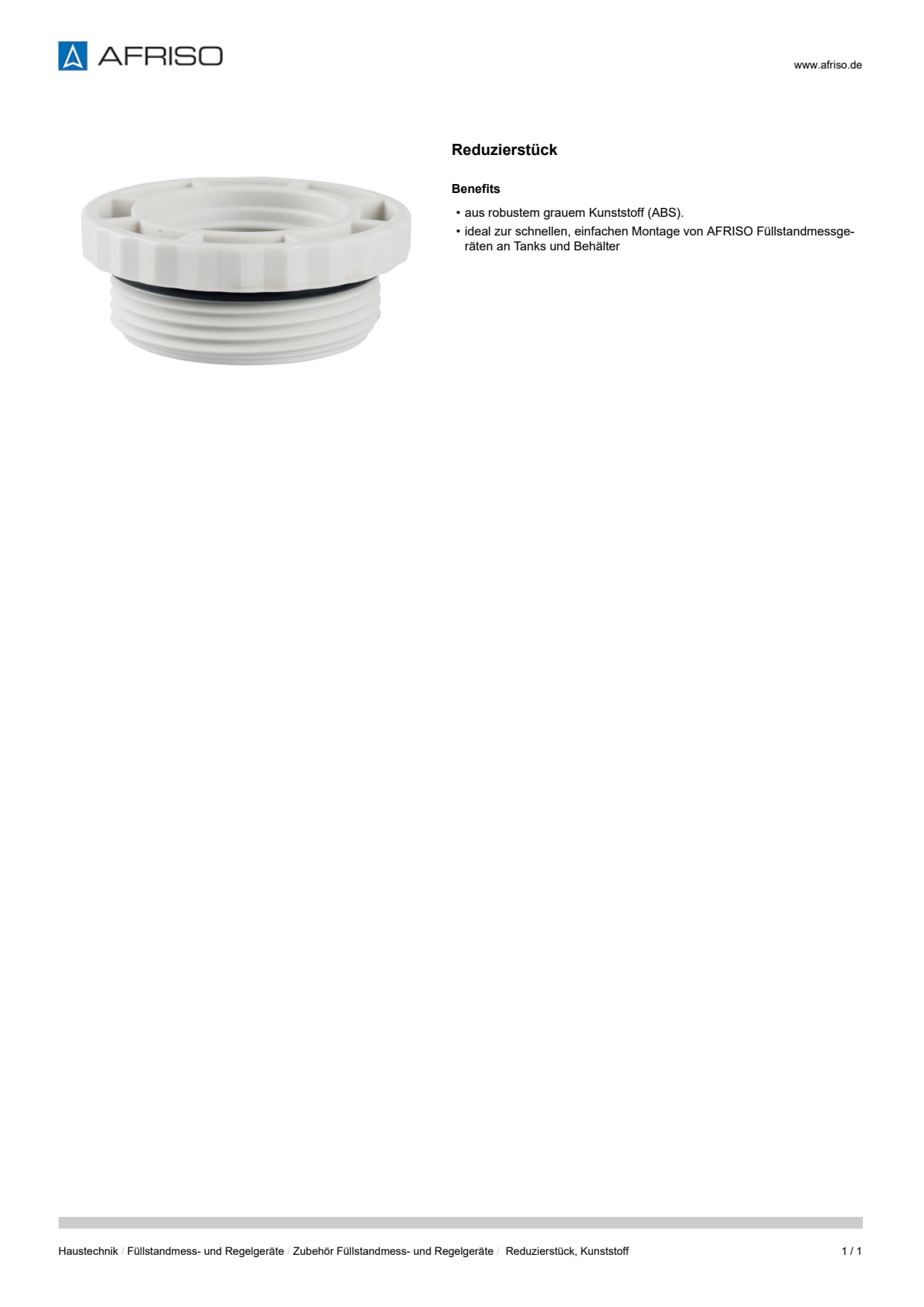 AFRISO_DATENBLATT_REDUZIERSTUECK--KUNSTSTOFF_P27348_DEU_CHE.PDF