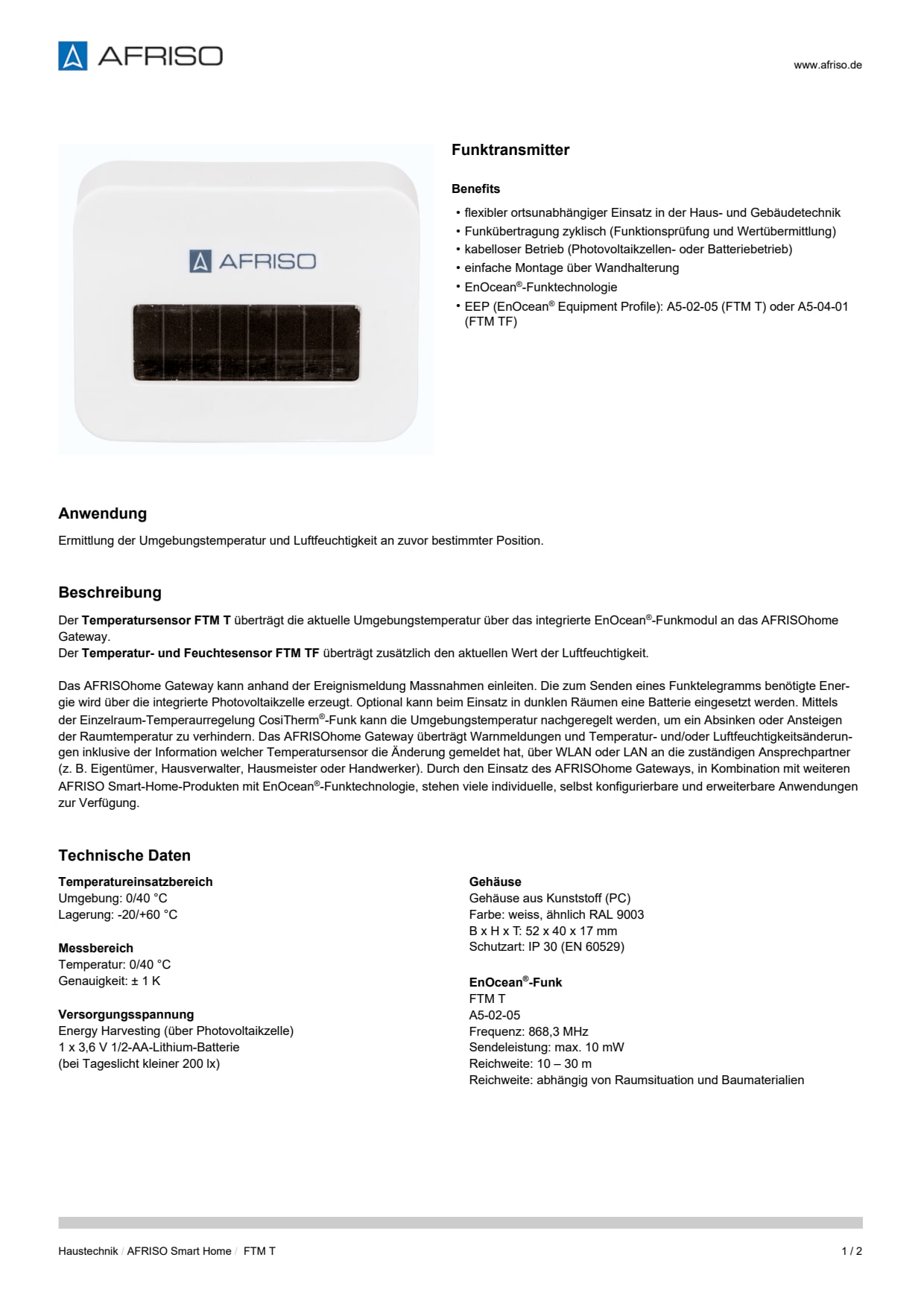 AFRISO_DATENBLATT_FUNKTRANSMITTER_FTM-T_P32151_DEU_CHE.PDF