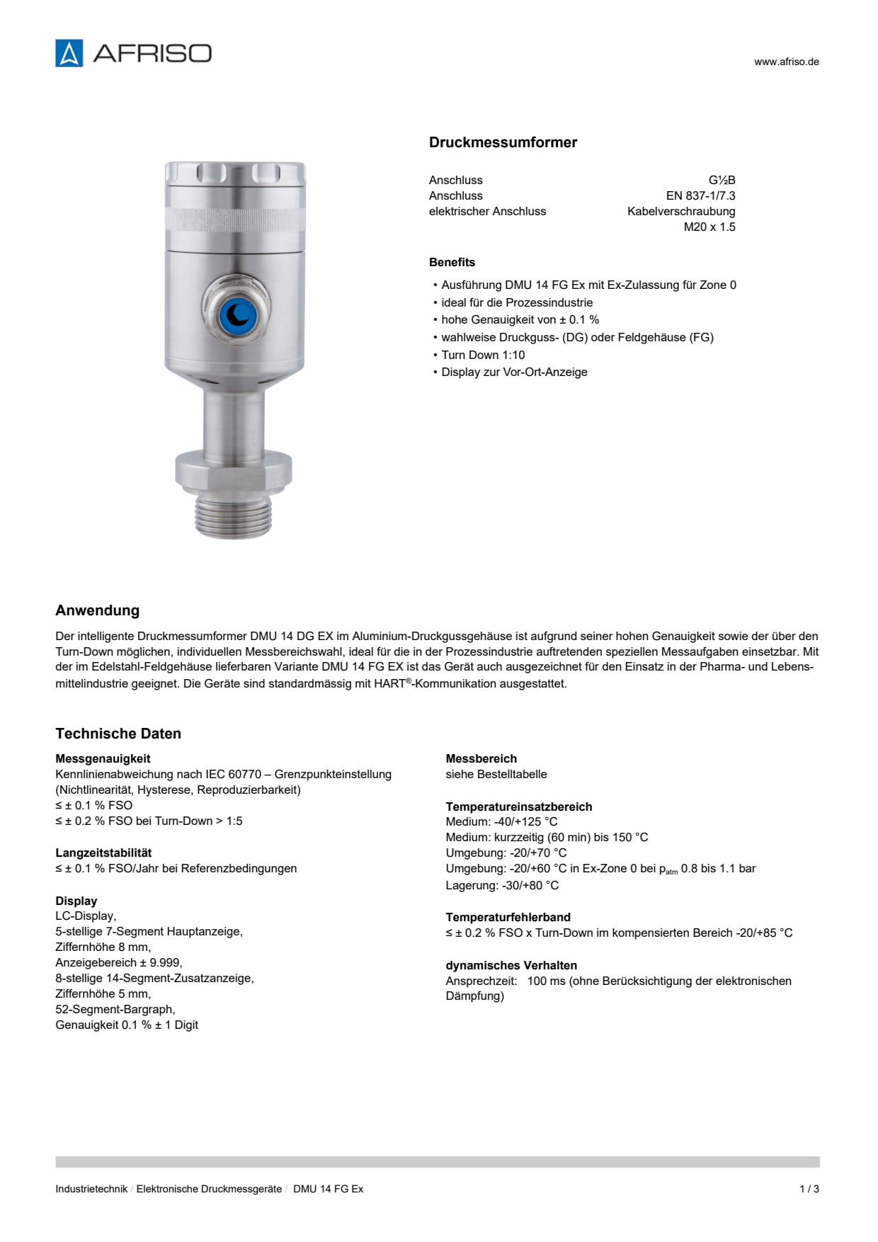 AFRISO_DATENBLATT_DRUCKMESSUMFORMER_DMU-14-FG-EX_P42837_DEU_CHE.PDF