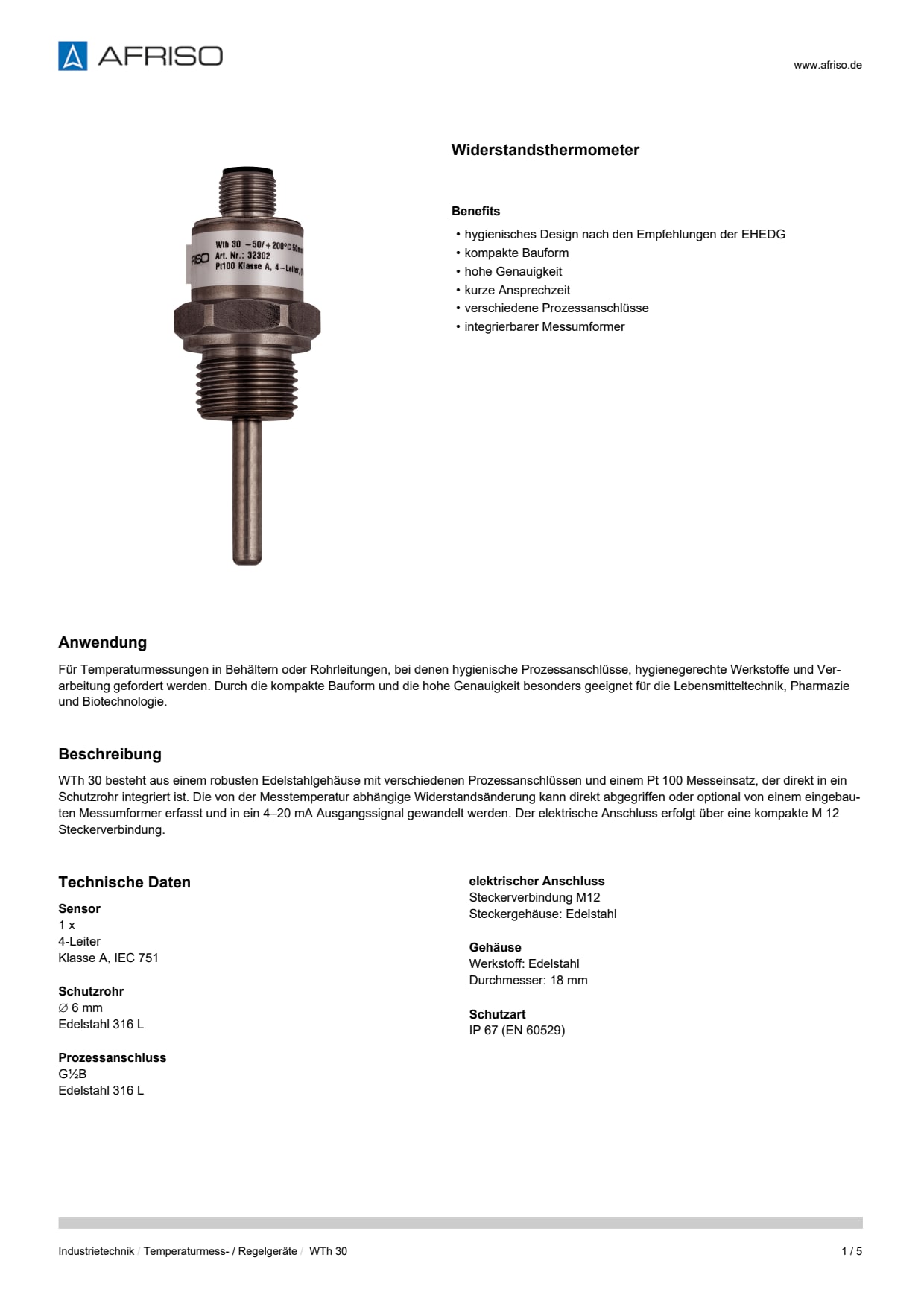 AFRISO_DATENBLATT_WIDERSTANDSTHERMOMETER_WTH-30_P42780_DEU_CHE.PDF