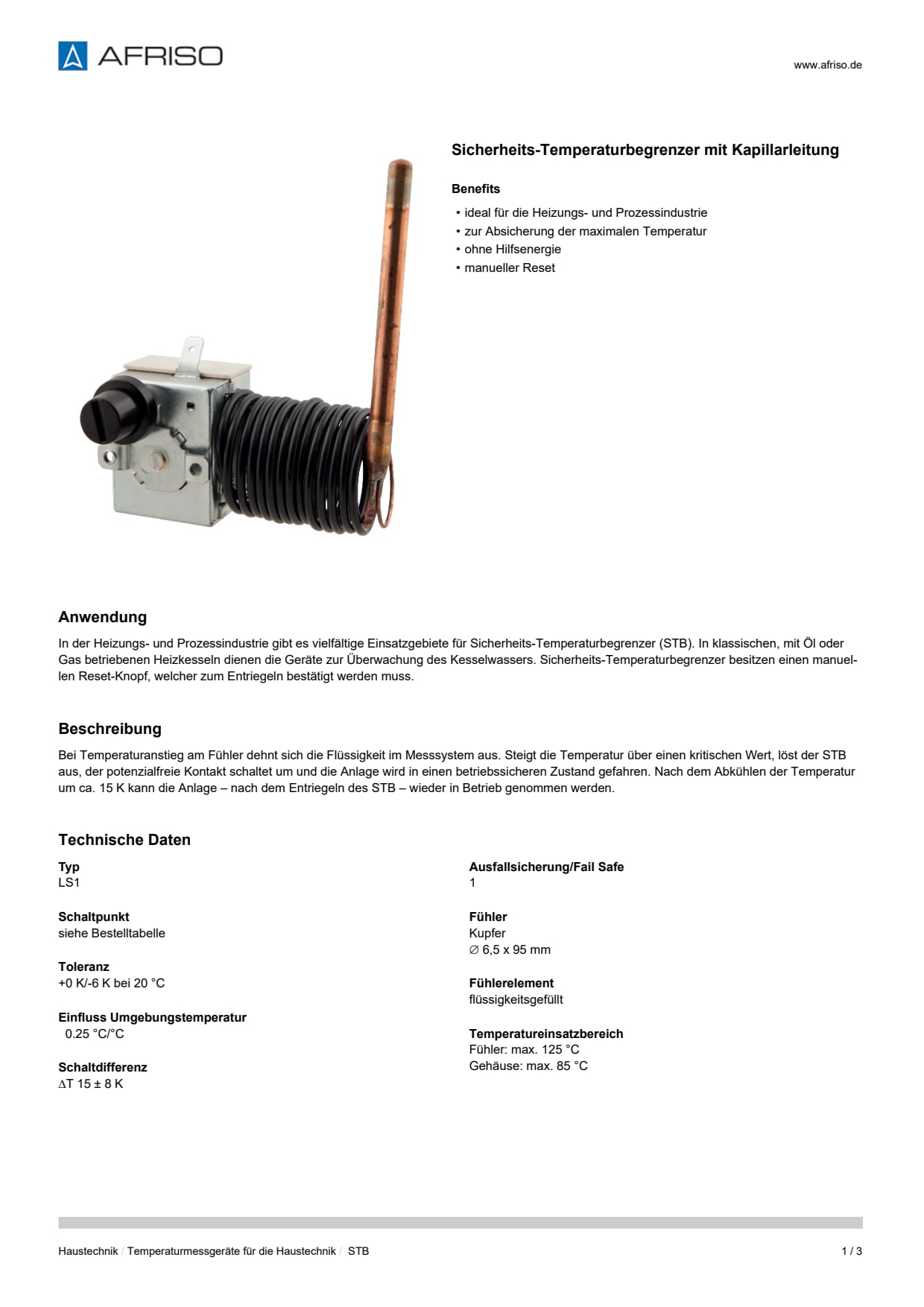 AFRISO_DATENBLATT_SICHERHEITS-TEMPERATURBEGRENZER-MIT-KAPILLARLEITUNG_STB_P39339_DEU_CHE.PDF