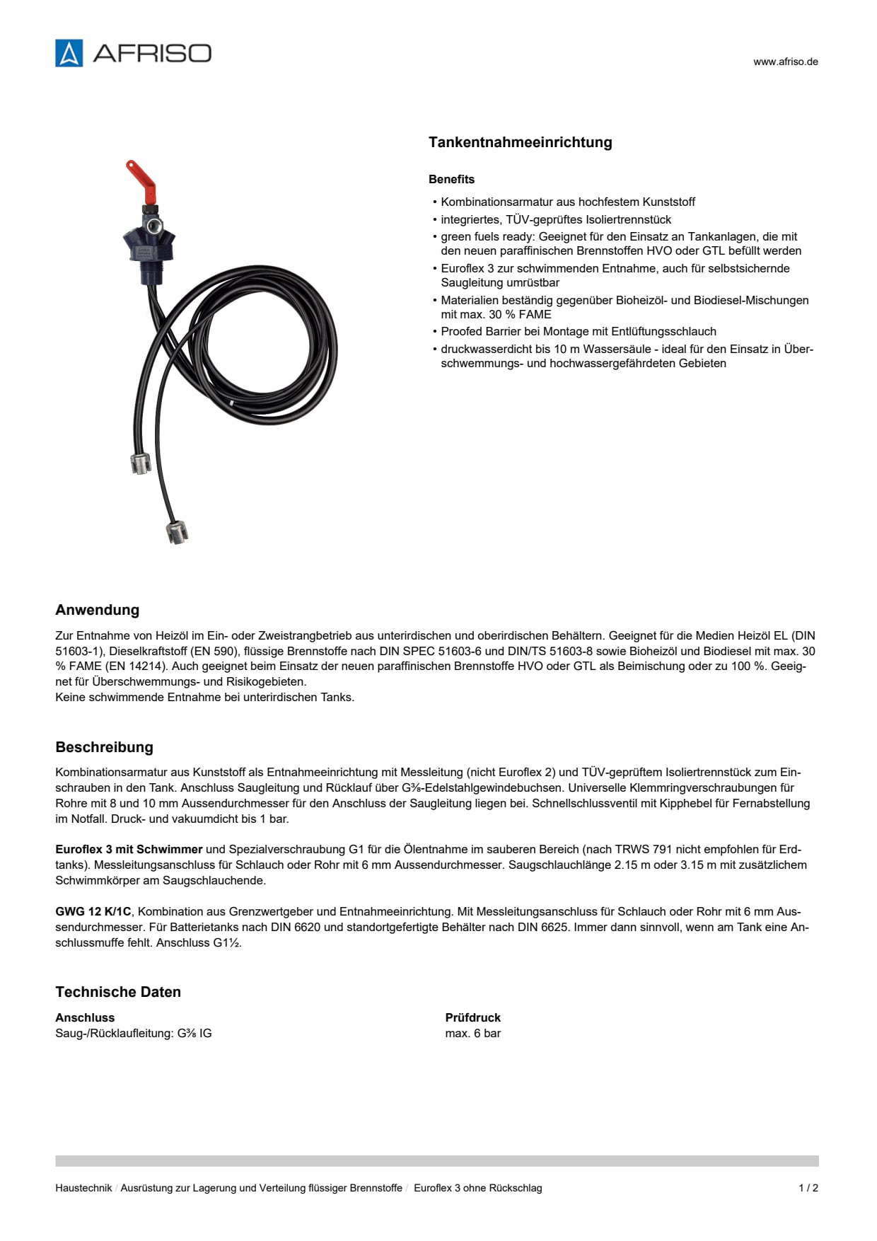 AFRISO_DATENBLATT_TANKENTNAHMEEINRICHTUNG_EUROFLEX-3-OHNE-RUECKSCHLAG_P39291_DEU_CHE.PDF