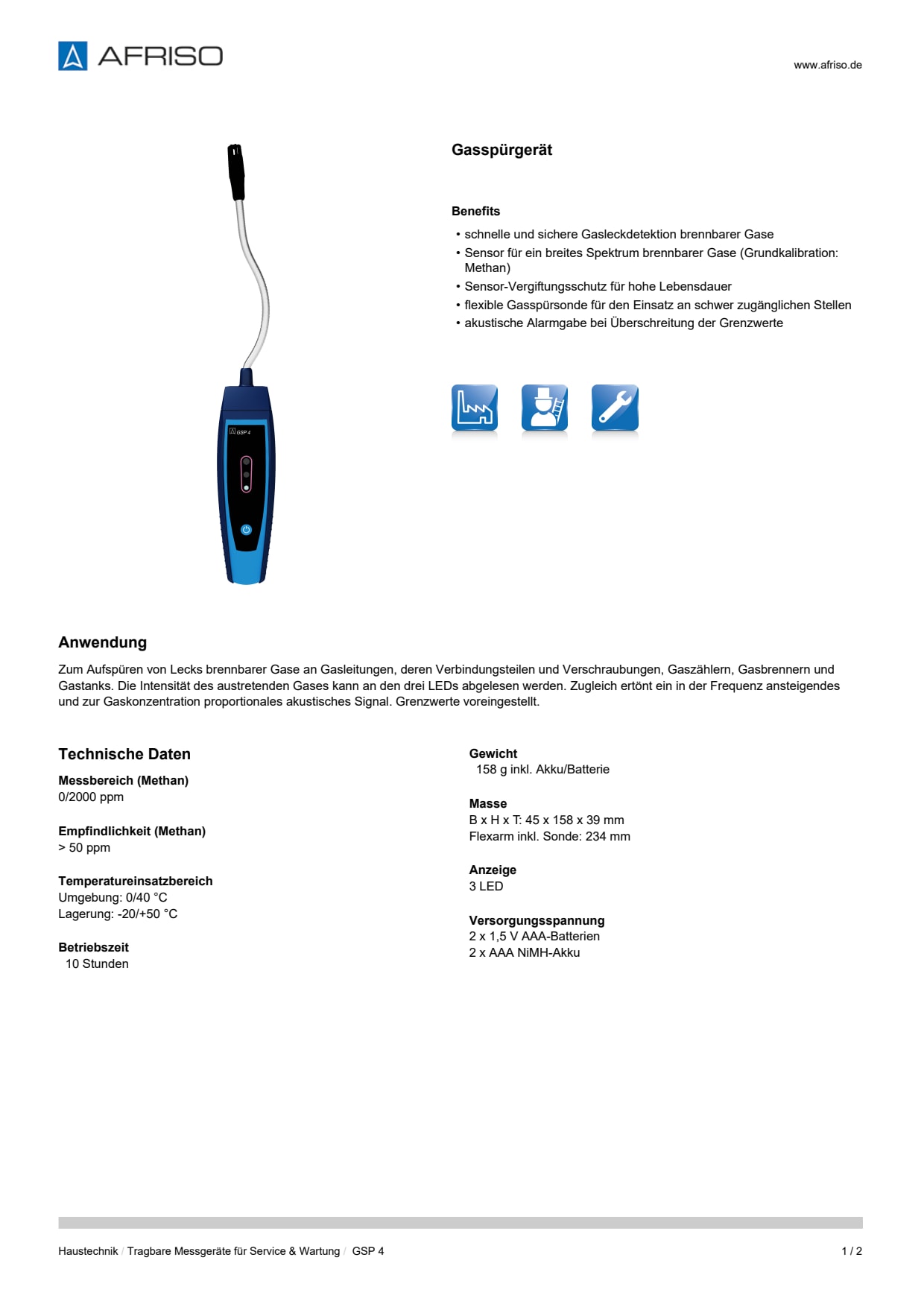 AFRISO_DATENBLATT_GASSPUERGERAET_GSP-4_P59955_DEU_CHE.PDF