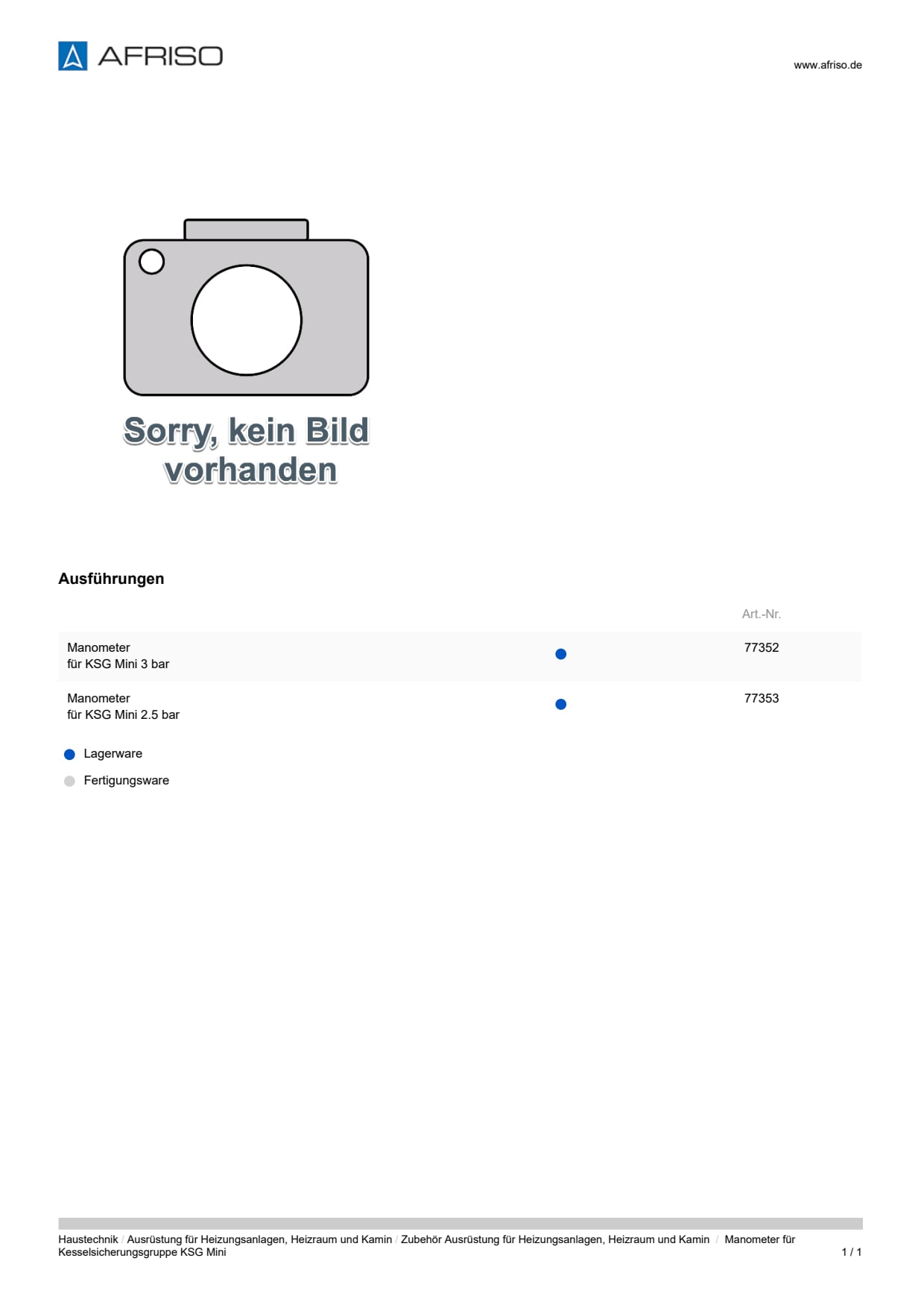 AFRISO_DATENBLATT_MANOMETER-FUER-KESSELSICHERUNGSGRUPPE-KSG-MINI_P62105_DEU_CHE.PDF