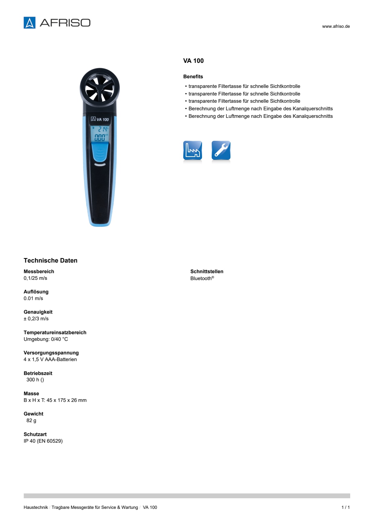AFRISO_DATENBLATT_VA-100_P79317_DEU_CHE.PDF