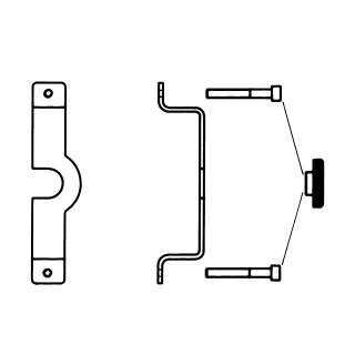 Bügelbefestigung ES 304 blank