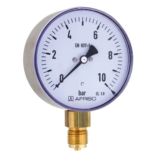  Bourdon tube pressure gauges for industrial applications RF100I  