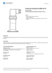 AFRISO_PRESSURE-TRANSDUCERS-DMU-04-CP-PRESSURE-TRANSDUCERS-DMU-04-INDUSTRIAL-VERSION_31687_ENG_GBR.PDF