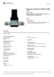 AFRISO_PRESSURE-TRANSDUCERS-DELTAFOX-DMU-11-D-PRESSURE-TRANSDUCERS-DELTAFOX-DMU-11-D-VE_31818_ENG_GBR.PDF