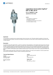 AFRISO_CAPACITANCE-LEVEL-SWITCH-CAPFOX--ENT-21-MS--20-HT-CAPACITANCE-LEVEL-SWITCH_5656020HT-L-1B02_ENG_GBR.PDF