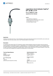 AFRISO_CAPACITANCE-LEVEL-INDICATOR-CAPFOX--EFT-20-MS--21-HT-CAPACITANCE-LEVEL-INDICATOR_5655021HT-L-3B01_ENG_GBR.PDF
