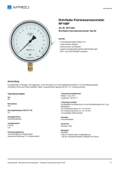 AFRISO_ROHRFEDER-FEINMESSMANOMETER-RF160F-ROHRFEDER-FEINMESSMANOMETER-TYP-D4_85713401_DEU_CHE.PDF