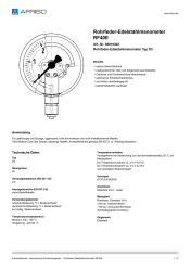 AFRISO_ROHRFEDER-EDELSTAHLMANOMETER-RF40E-ROHRFEDER-EDELSTAHLMANOMETER-TYP-D3_85016302_DEU_CHE.PDF